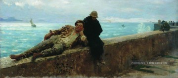 clochards sans abri 1894 Ilya Repin Peinture à l'huile